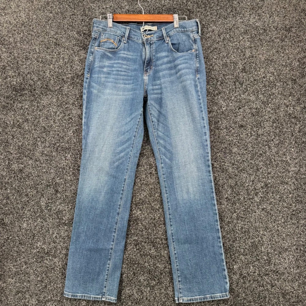 Levis 505 Straight Leg Jeans Womens 10M Medium Wash Denim Blue 15505-0081